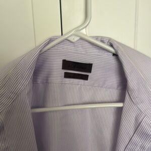 Calvin Klein Purple Dress Shirt with Crisp Cotton Blend
